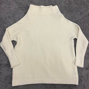 Free People Cream Cowl Neck Sweater